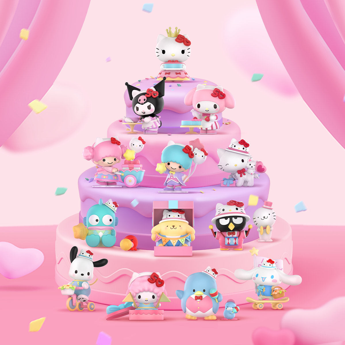 Pop Mart x Sanrio Characters Hello Kitty 50th Anniversary Series Figures