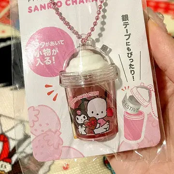 Kuromi And Pochacco Frappe Keyholder