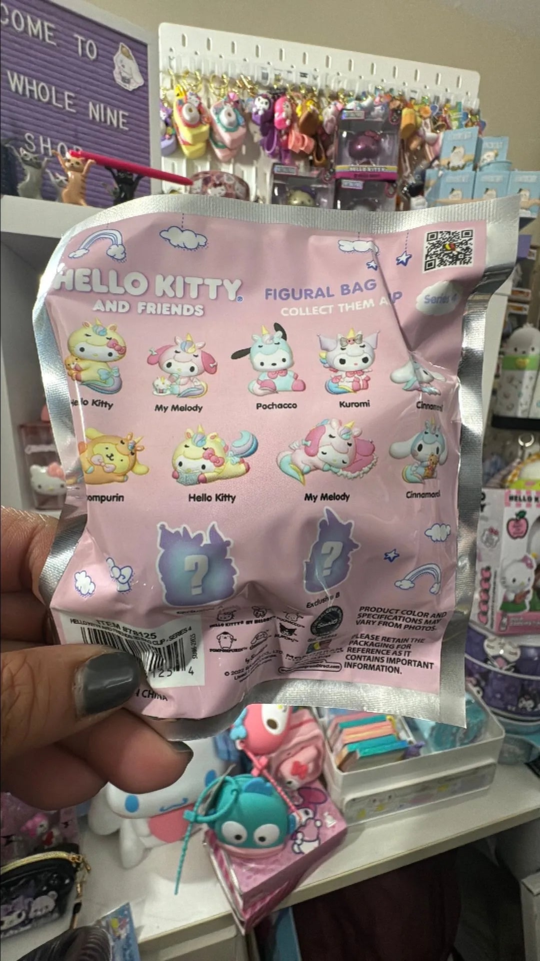 Hello Kitty and Friends Unicorn Figural Bag Clips ā Series 4 Blind Bag