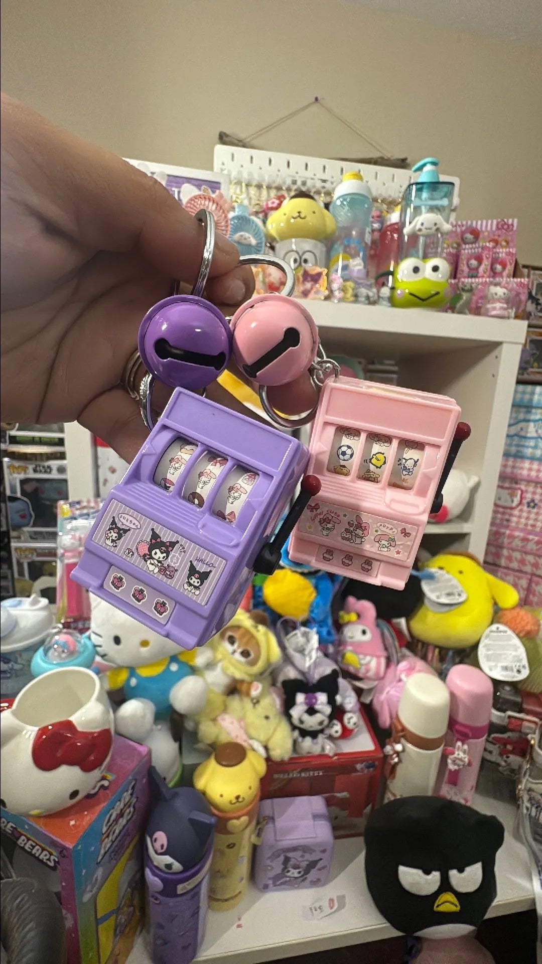 Sanrio Gaming Machine Keychain