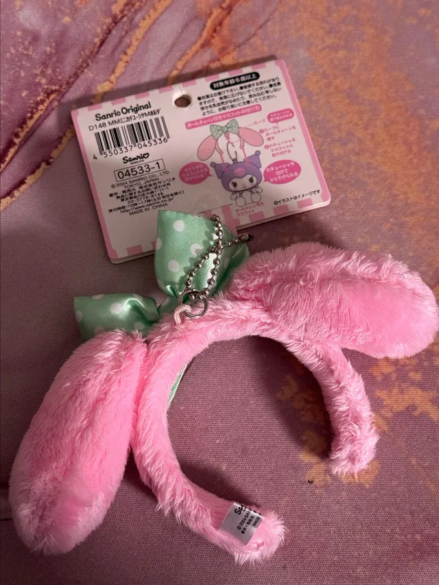 Sanrio Original My Melody Mini headband Keychain