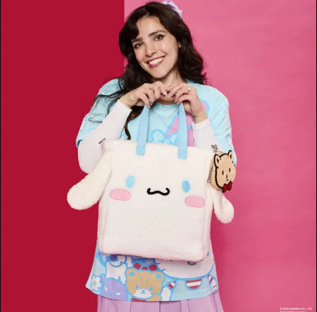 Loungefly x Sanrio Cinnamoroll Cosplay Sherpa Tote Bag with Coin Bag