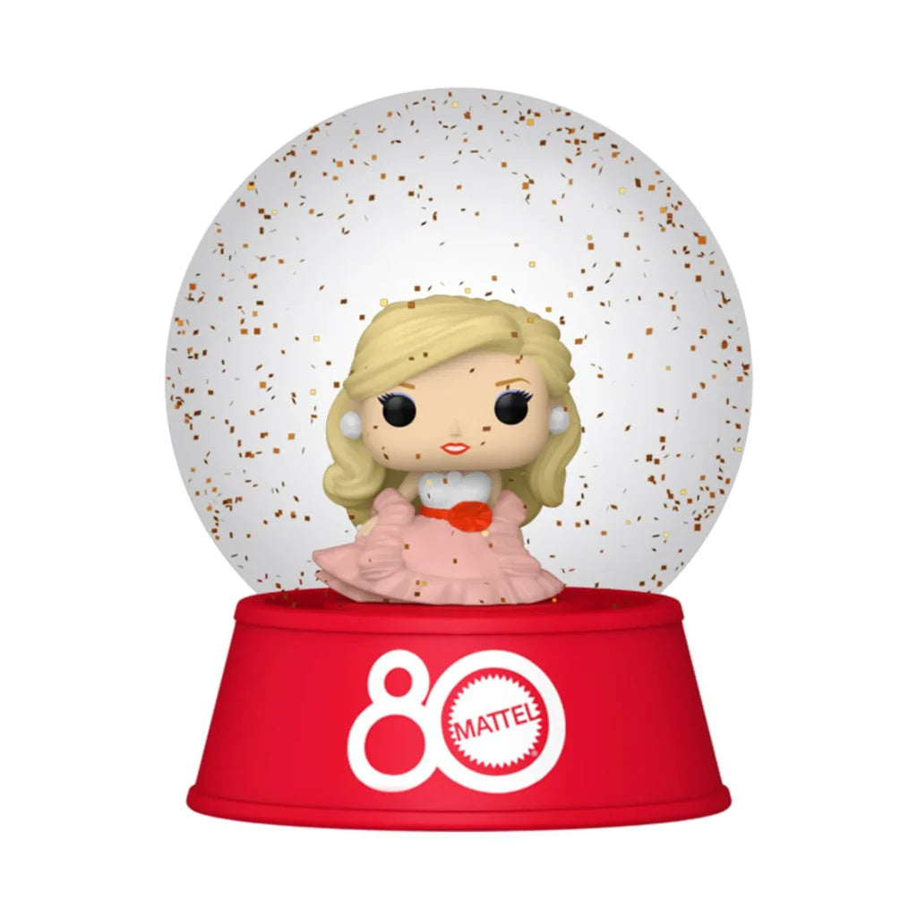 Mattel 80th Anniversary-RETRO TOYS POLLY POCKET Vinyl Figure Glitter Mini Snow Globe