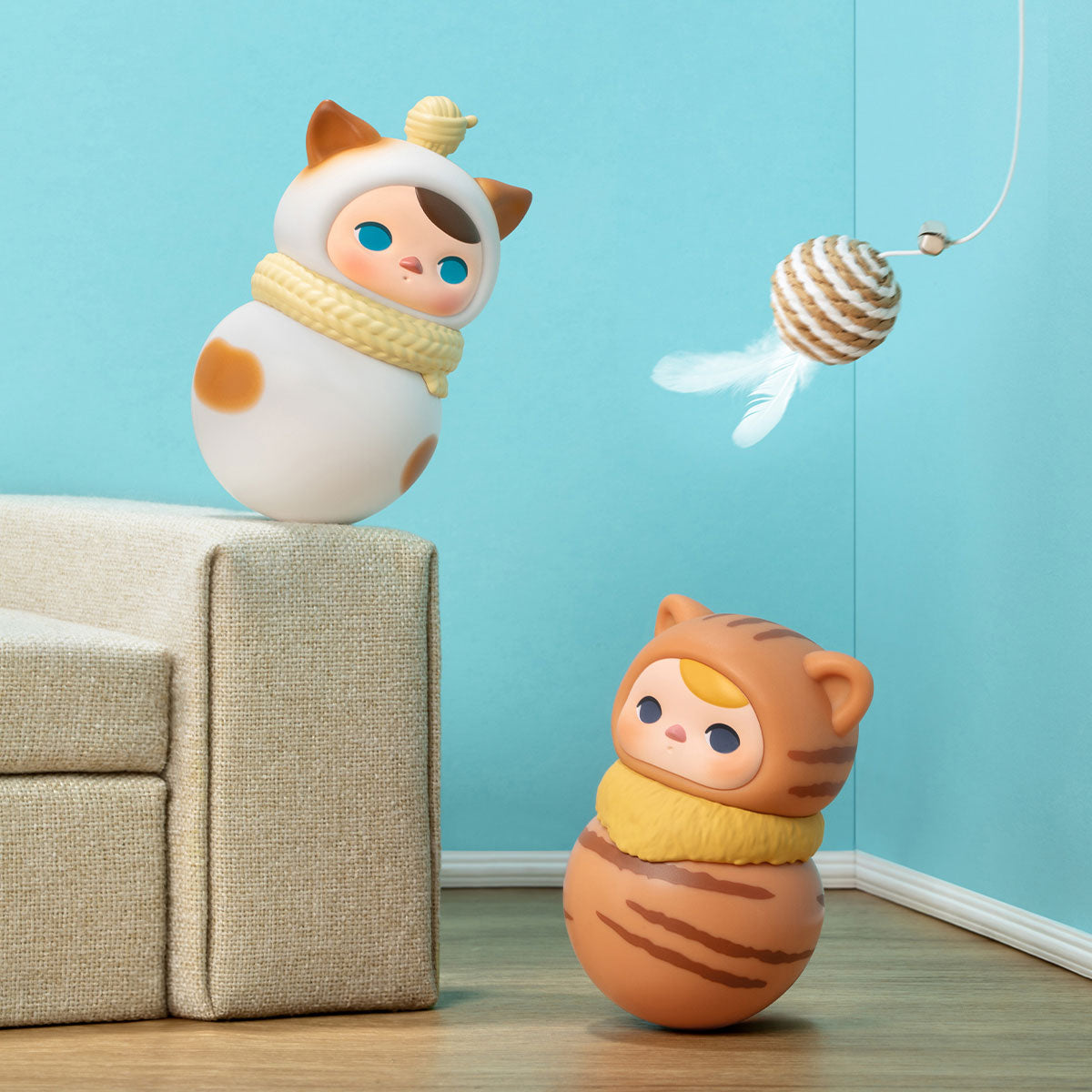 PUCKY Roly Poly Kitty Series Figure