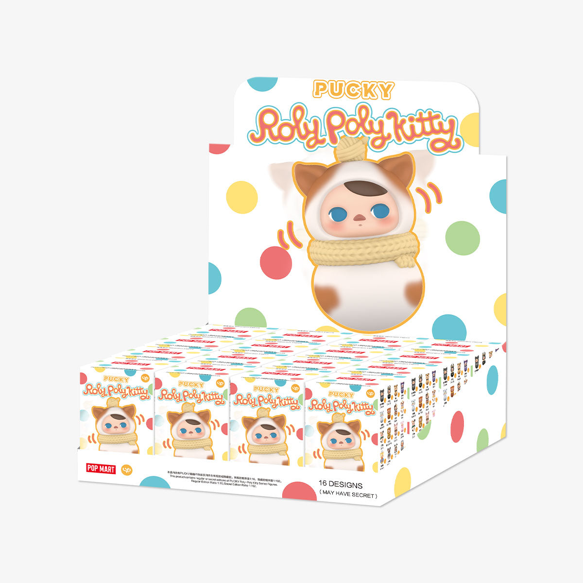 PUCKY Roly Poly Kitty Series Figure