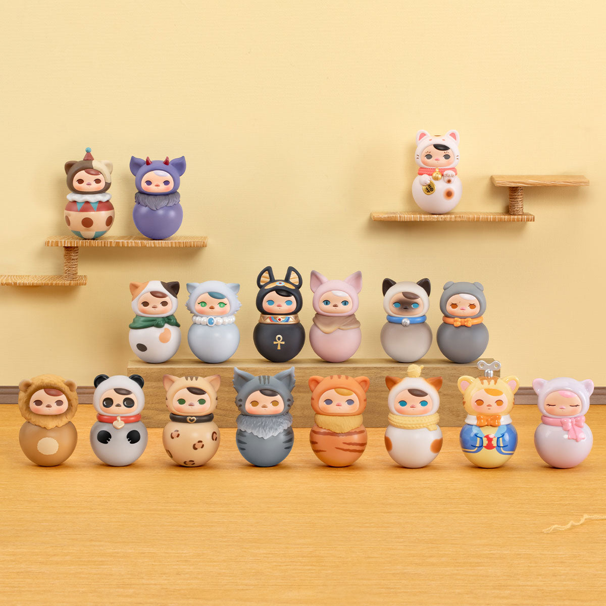 PUCKY Roly Poly Kitty Series Figure
