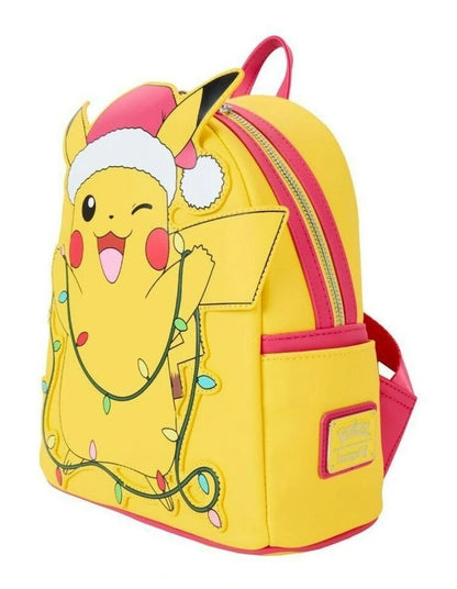 Loungefly x Pokemon Santa Pikachu String Lights Rechargeable Light Up Mini Backpack