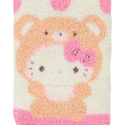 Cute Bear Hello Kitty Adorable Fuzzy Socks