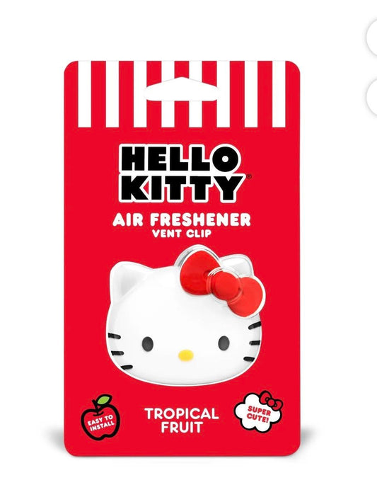 Hello Kitty Car Vent Clip Air Freshener with Tropical Fruit Scent
