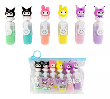 Kuromi+My Melody Highlighter Set (6pcs)