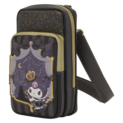 Sanrio Kuromi 20th Anniversary Cell Phone Crossbody Bag with Coin Bag