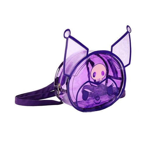 Sanrio Kuromi Shaped Clear Mini-Backpack
