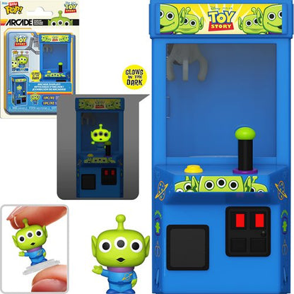 Funko Pop! Vinyl Figure - Toy Story Alien Claw Glow-in-the-Dark 8-Bit Funko Bitty Pop! Arcade Cabinet
