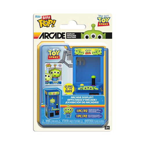 Funko Pop! Vinyl Figure - Toy Story Alien Claw Glow-in-the-Dark 8-Bit Funko Bitty Pop! Arcade Cabinet