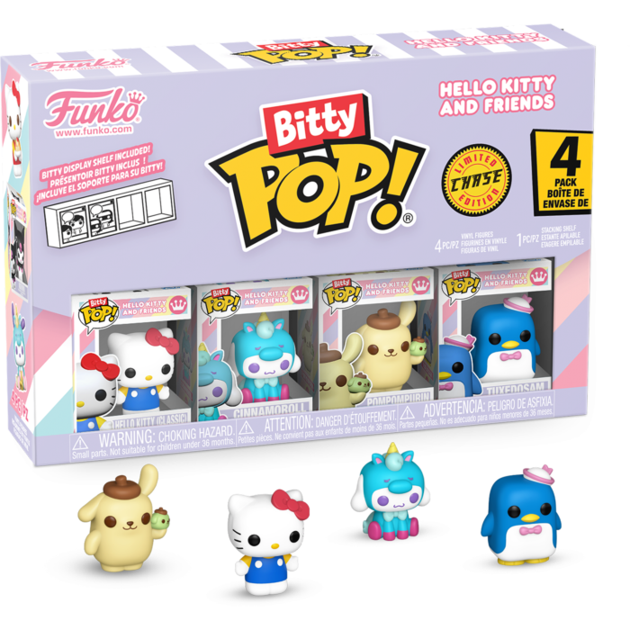 Funko Bitty POP! Sanrio- Hello Kitty and Friends -4pk with Tuxedo Sam (Chase)