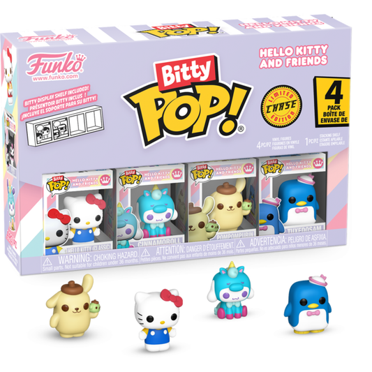 Funko Bitty POP! Sanrio- Hello Kitty and Friends -4pk with Tuxedo Sam (Chase)