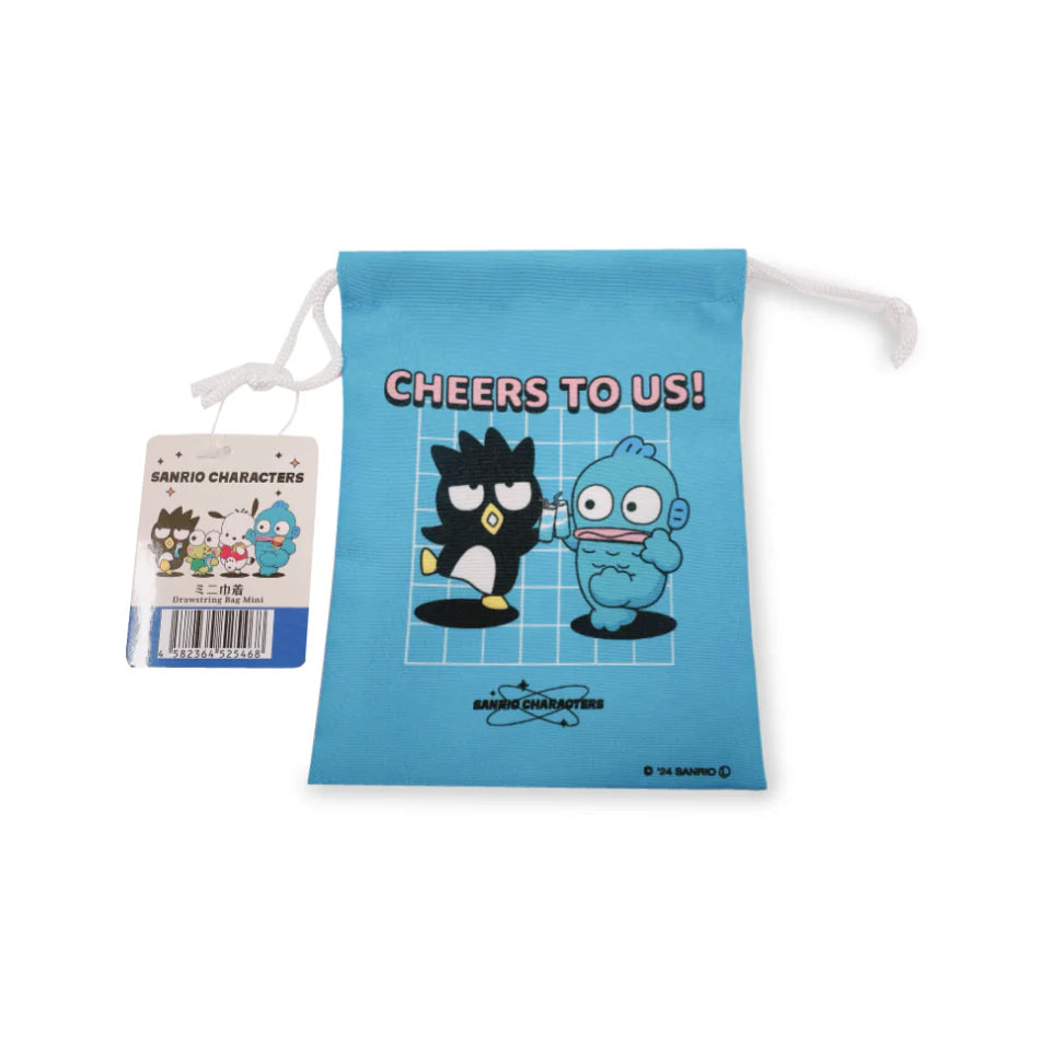 Sanrio Characters- Hangyodon Keroppi Badtzmaru Pochacco Drawstring Mini Bag/Pouch