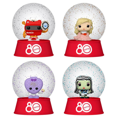 Mattel 80th Anniversary-RETRO TOYS POLLY POCKET Vinyl Figure Glitter Mini Snow Globe