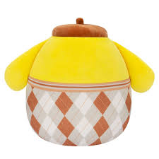 Squishmallows Hello Kitty Pompompurin Plaid 8inch