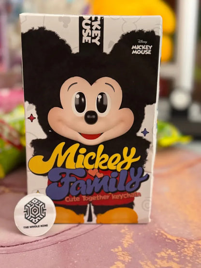 POPMART MICKEY FAMILY Cute Together Keychain Series Blind Box