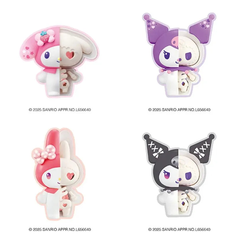 Sanrio Megahouse Mini Figures- Kuromi and My Melody Katai Fantasy Puzzle Blind Box