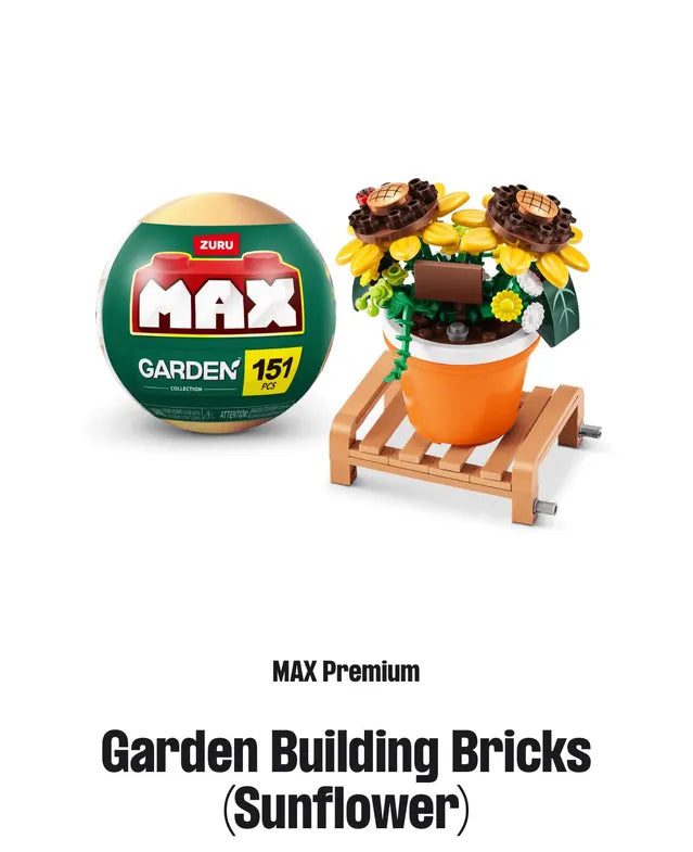 Zuru MAX Build More Premium Garden Building Bricks Set (Surprise)