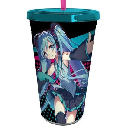 Vocaloid Hatsune Miku Tumbler with Straw