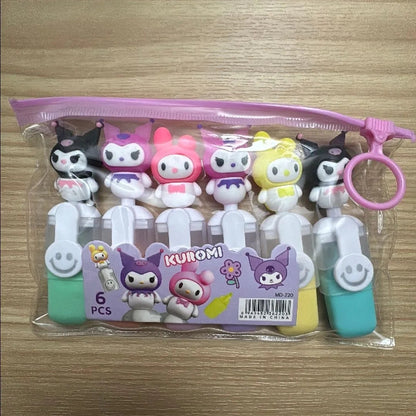 Kuromi+My Melody Highlighter Set (6pcs)