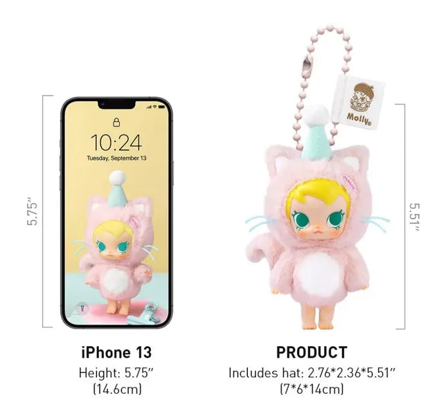 Baby Molly Pocket Friends Series-Vinyl Plush Pendant Blind Box