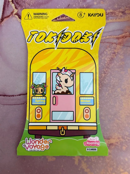 Tokidoki Wonder Voyage Collectible Cards Roaming Edition Booster Pack (Styles May Vary)