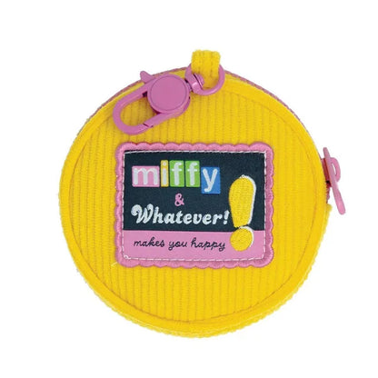 Miffy Flower Corduroy Bag Charm Coin Purse