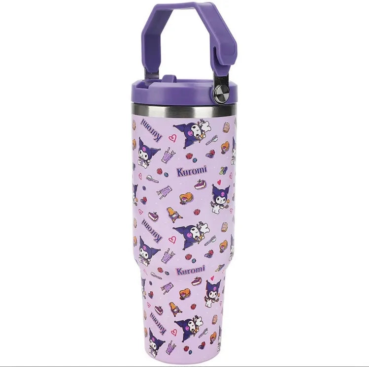 Kuromi All Over Print 40 oz. Stainless Steel Tumbler with Handle