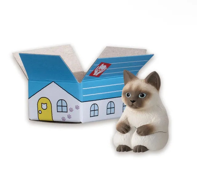 Machiboke Still Waiting Cat in a Box Blind Mini-Figure
