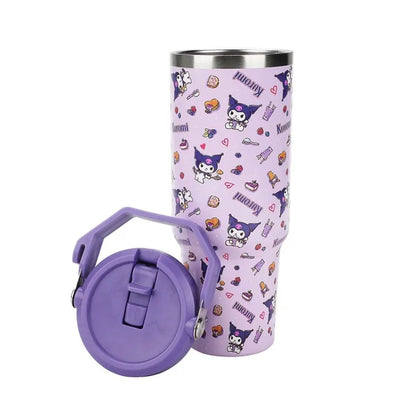 Kuromi All Over Print 40 oz. Stainless Steel Tumbler with Handle