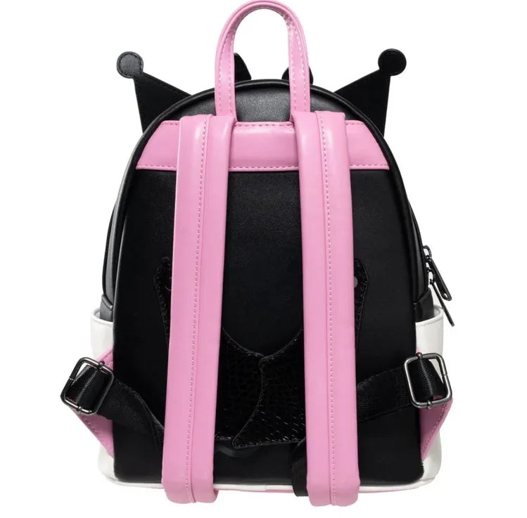 Loungelfy x Sanrio Kuromi Devilish Winged Mini-Backpack - Entertainment Earth Exclusive