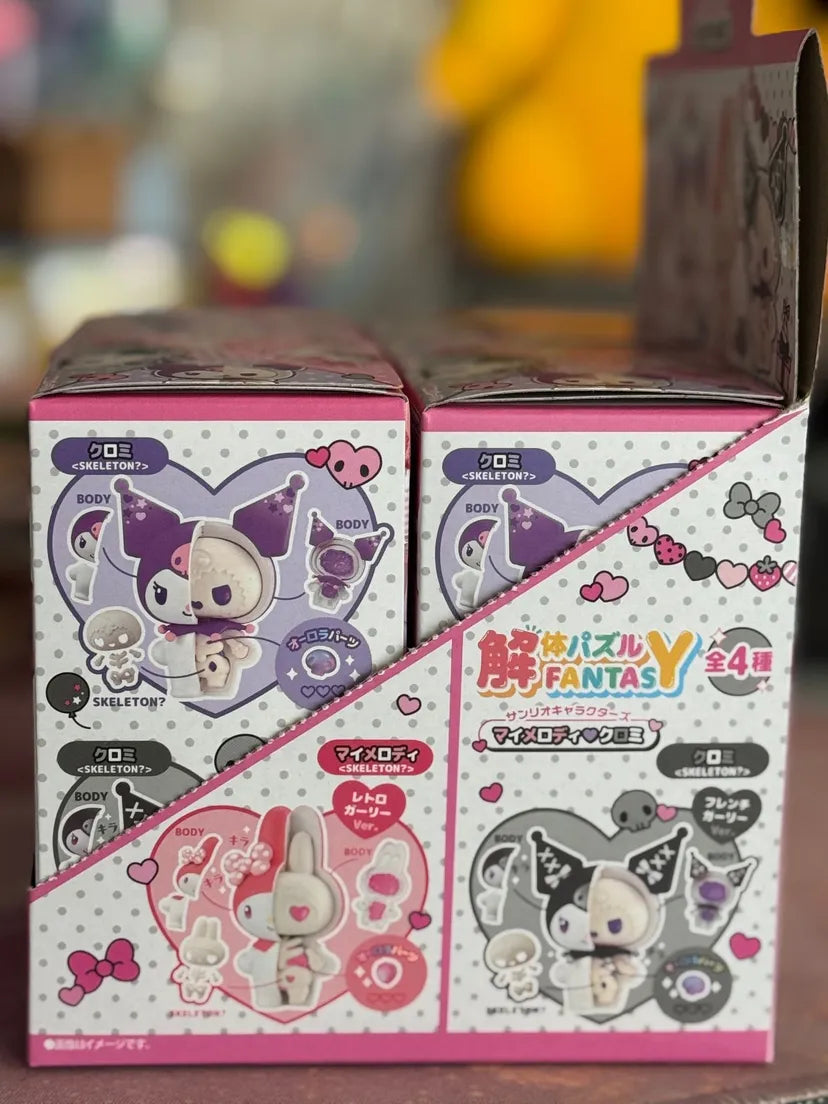 Sanrio Megahouse Mini Figures- Kuromi and My Melody Katai Fantasy Puzzle Blind Box