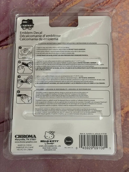 Hello Kitty Emblem Decal