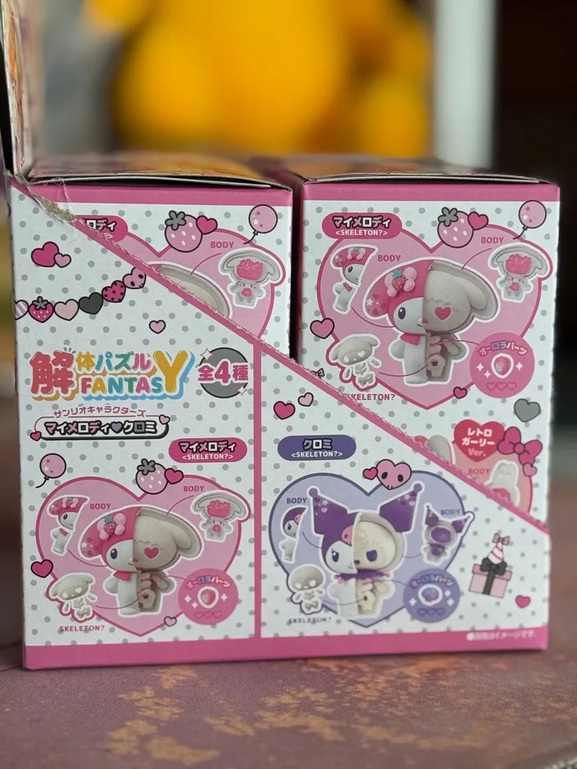 Sanrio Megahouse Mini Figures- Kuromi and My Melody Katai Fantasy Puzzle Blind Box