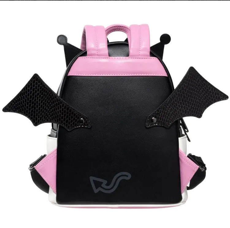 Loungelfy x Sanrio Kuromi Devilish Winged Mini-Backpack - Entertainment Earth Exclusive