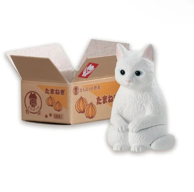 Machiboke Still Waiting Cat in a Box Blind Mini-Figure
