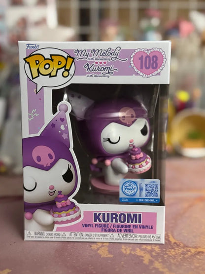 Hello Kitty and Friends Kuromi 20th Anniversary Kuromi with Cake Funko Pop! Vinyl Figure #108