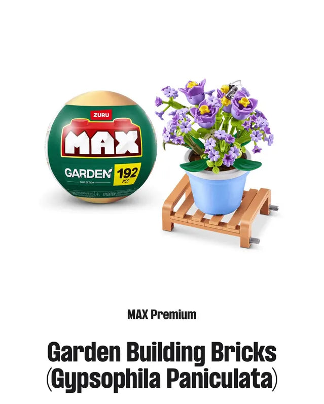 Zuru MAX Build More Premium Garden Building Bricks Set (Surprise)