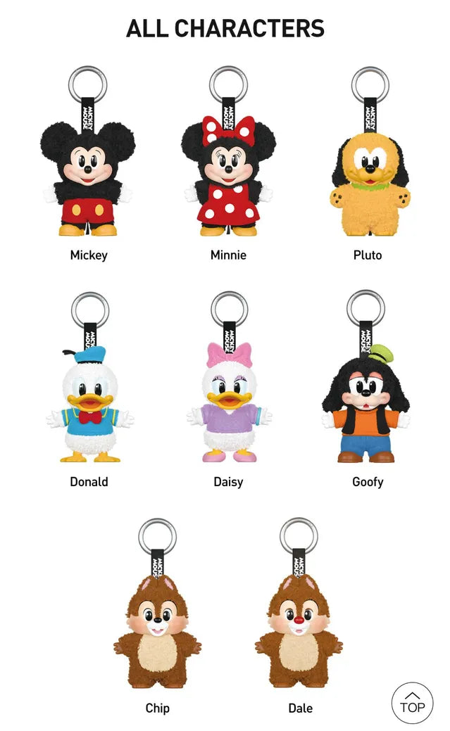 POPMART MICKEY FAMILY Cute Together Keychain Series Blind Box