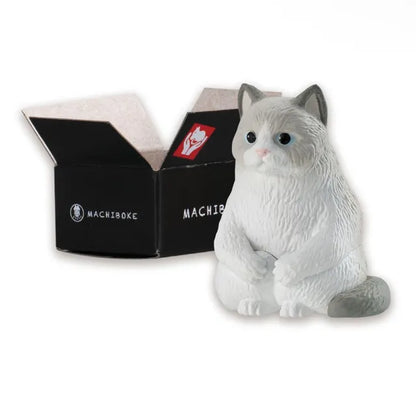Machiboke Still Waiting Cat in a Box Blind Mini-Figure