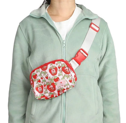 Hello Kitty and Friends My Melody Strawberry Shortcake All Over Print Fanny Pack