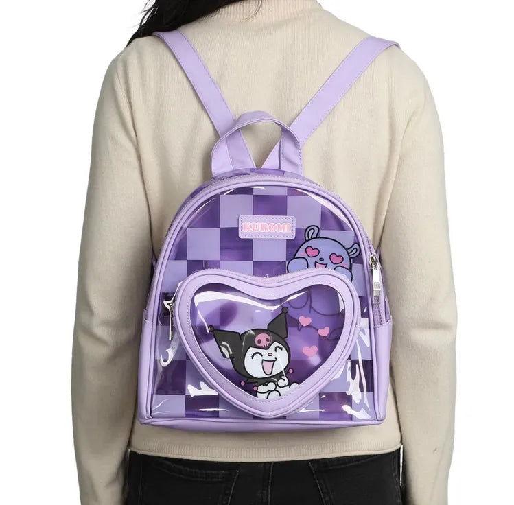 Sanrio Kuromi & Baku Checkerboard Mini-Backpack
