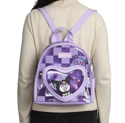 Sanrio Kuromi & Baku Checkerboard Mini-Backpack