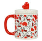 Hello Kitty Loves 16 oz. Ceramic Lidded Mug