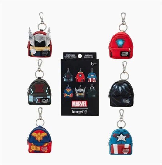 Loungefly x Marvel Avengers Cosplay Mini-Backpack Mystery Box Key Chain