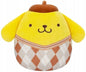 Squishmallows Hello Kitty Pompompurin Plaid 8inch
